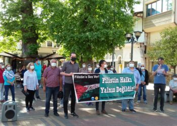İsrail’in Filistin’e yönelik işgal ve saldırısı Çaycuma’da protesto edildi