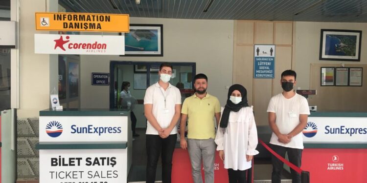 Çaycuma MYO Öğrencileri stajlarını Çaycuma Havalimanında yaptılar