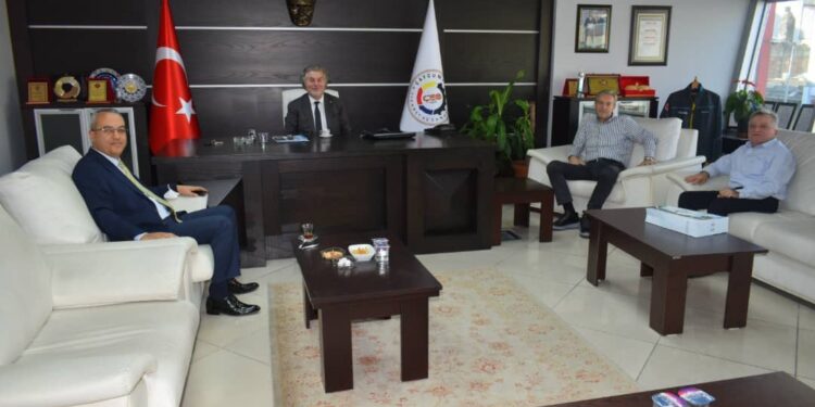 SGK MÜDÜRÜ KAYA, ÇTSO BAŞKANI KAMİTOĞLU’NU ZİYARET ETTİ