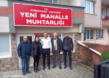 Basın mensuplarından Yeni Mahalle Muhtarı Teoman Temelkuran’a ziyaret