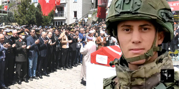 ZONGULDAK ŞEHİDİNİ UĞURLADI