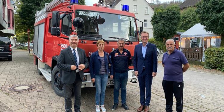 İlk itfaiye aracı Almanya’dan yola çıktı