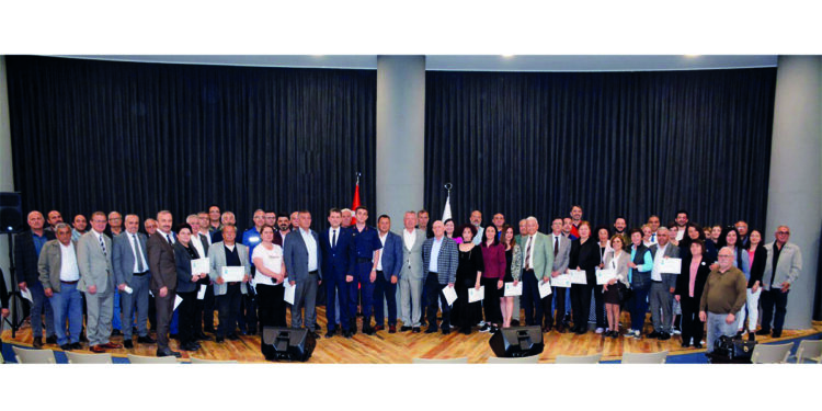 6. Çaycumalılar Buluşuyor etkinliklerine katkıda bulunanlara teşekkür belgesi