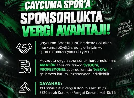 Çaycuma Spor’dan iş insanlarına ve sponsorlara çağrı: